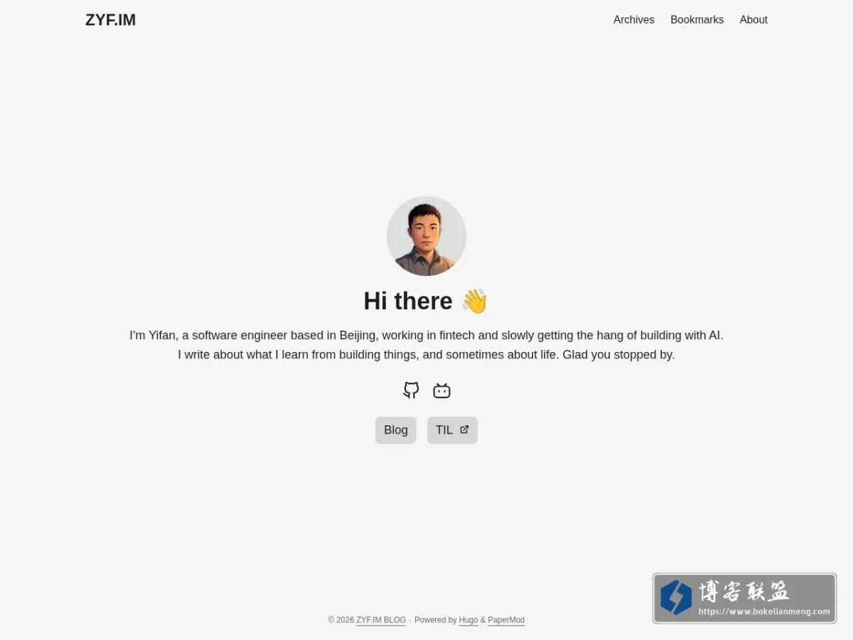 ZYF.IM BLOG 的网站快照